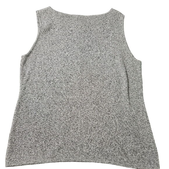 Chicos Design Womens Tank Top Grey Size 3 Linen Blend Pullover Sleeveless - Picture 2 of 12
